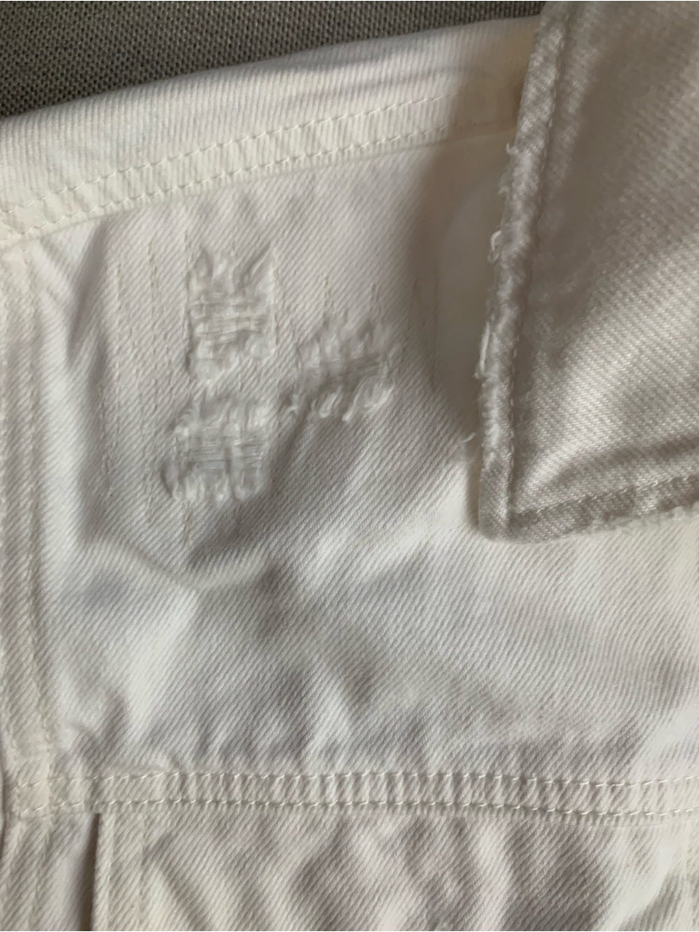 GRLFRND White Shirt Jacket Oversized Denim Jacket - Picture 5 of 6